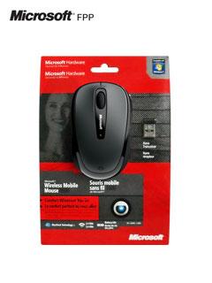 Mouse Óptico Inalámbrico Microsoft Mobile 3500, 1000 Dpi, Bluetrack, Gris, Receptor Usb.