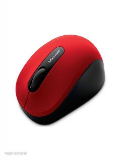 Mouse Óptico Inalámbrico Microsoft Mobile 3600, Bluetooth, 1000 Dpi, Bluetrack, Rojo.
