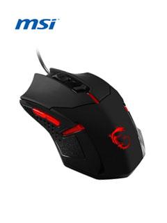 Mouse Óptico Msi Interceptor Ds B1 Gaming, 1600 Dpi, Negro, 6 Botones, Usb.