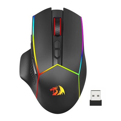 Mouse Gamer M814-Pro Optico, Interfaz: Inalambrica (2.4Ghz)/Bt/Usb-C, Retroiluminación Rgb