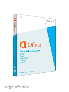 Software Microsoft Office Home And Business 2013, Español, Dvd.