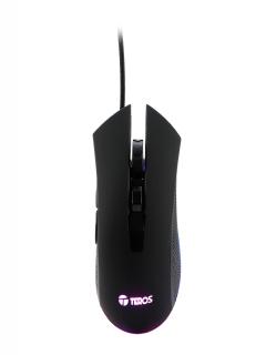 Mouse Óptico Teros Te-5162N, 6400Dpi, Rgb, Usb, 6 Botones, Presentación En Colgador