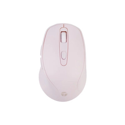Mouse Inalámbrico Teros Te-1234S, 2.4Ghz, 6 Botones, Usb, Rosado