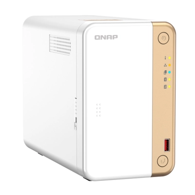 Servidor Nas Qnap Ts-262-4G, Celeron N4505 2C / 2.9Ghz, 4Gb Ram, Bahias: 2 X 3.5" Sata