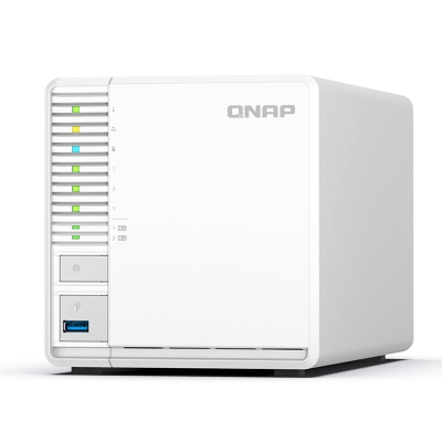 Servidor Nas Qnap Ts-364-8G, Celeron N5095 4C / 2.9Ghz, 8Gb Ram, Bahias: 3 X 3.5" Sata