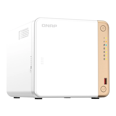 Servidor Nas Qnap Ts-462-4G, Celeron N4505 2C / 2.9Ghz, 4Gb Ram, Bahias: 4 X 3.5" Sata