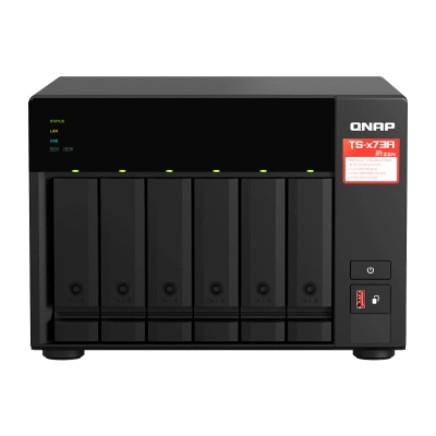 Servidor Nas Qnap Ts-673A-8G, Ryzen V1500B 4C/2.2Ghz, 8Gb Ram Sodimm, Bahias: 6X3.5" Sata