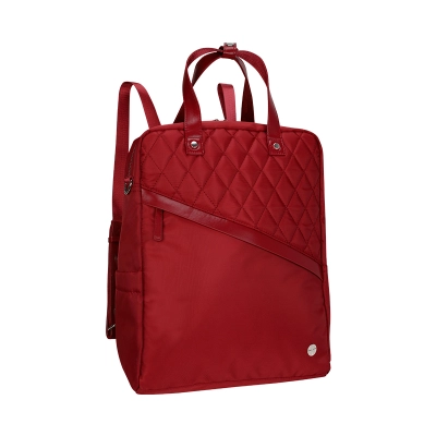 Backpack Teros Roseann Ii Te-9049Rd, Para Notebooks De Hasta 14.1", Color Rojo