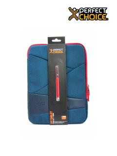 Kit Para Tablet Perfect Choice, Funda Azul 10" Y Lápiz Digital Rojo.