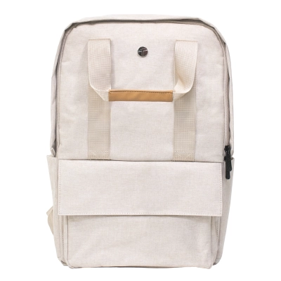 Backpack Teros City Ii Beige Te-9026Bg, Para Notebooks De Hasta 15.6"