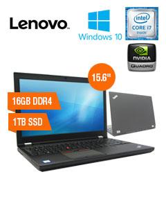 Notebook Lenovo P51 Core I7 16Gb 1Tb V4Gb Win 10 Pro