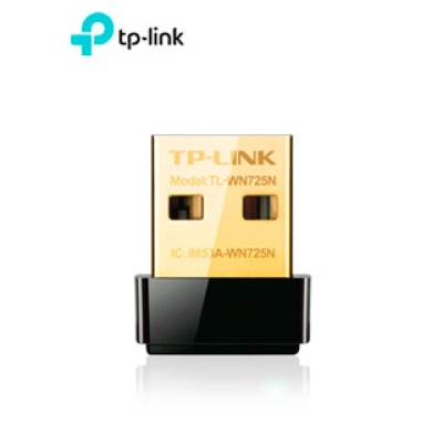 Nano Adaptador Inalámbrico Tp-Link Tl-Wn725N, N, 150Mbps, 2.4 Ghz, 802.11 B/G/N, Usb 2.0.