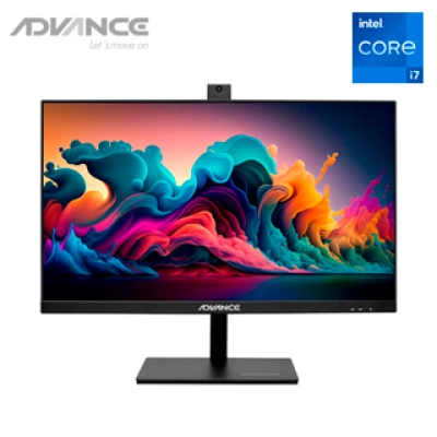 All-In-One Advance Aio Ao7570, 23.8" Ips, Intel I7-12700 2.10-4.9Ghz, 32Gb Ddr5, Ssd 512Gb
