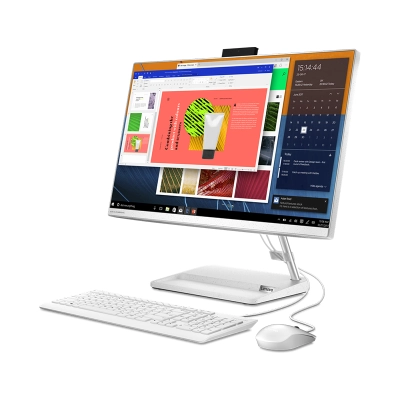 All-In-One Lenovo Ideacentre 3 24Alc6 23.8" Fhd Ips Ryzen 5 7430U 2.3/4.3Ghz 8Gb Ddr4-3200