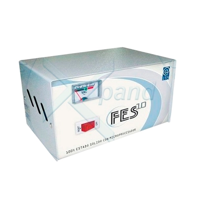 Estabilizador Elise - Fase Fes-10, Sólido, 1.0Kva, 220V, 4 Tomas A 220V, 1 Toma A 110V.