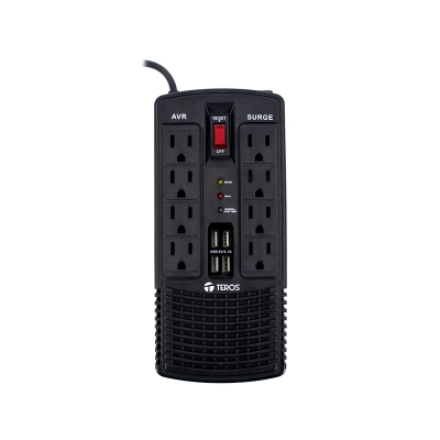 Estabilizador De Voltaje Teros Te-7180 Avr1200Va / 600W 184-276 Vac