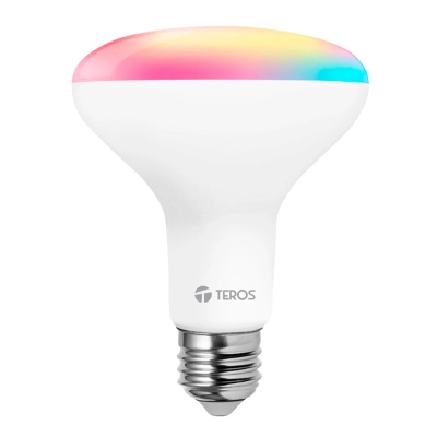 Foco Inteligente Led Teros Te-9106Rgb, Iluminación Rgb, Potencia De 13W, Socket E27, Wi Fi