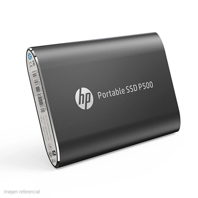 Unidad De Estado Solido Externo (Ssd) Portatil Hp P500, 1Tb, Usb-C 3.2 Gen 1, Color Negro