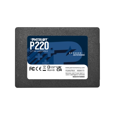 Unidad En Estado Solido Patriot P220, 512Gb, Sata Iii 6.0 Gb/S, 2.5", 7Mm