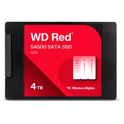 Unidad En Estado Solido Western Digital Red Sa500 Nas, 4Tb, Sata, 2.5", 7Mm.