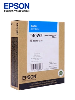 Cartucho De Tinta Epson T40W220, Ultrachrome Xd2, Contenido 50Ml, Color Cyan.