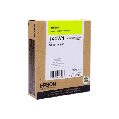 Cartucho De Tinta Epson T40W420, Ultrachrome Xd2, Contenido 50Ml, Color Amarillo.