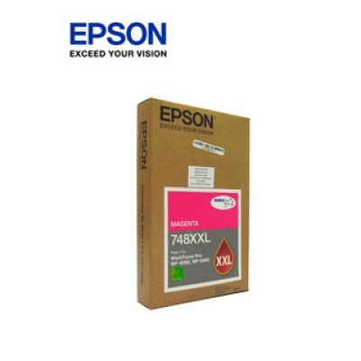 Cartucho De Tinta Epson 748Xxl, Magenta, Alto Rendimiento, Para Epson Workforce Pro.