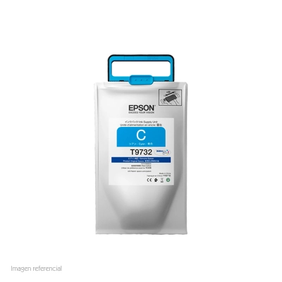 Bolsa De Tinta Epson Durabrite Pro T973220, Color Cyan.