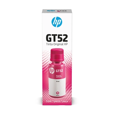 Botella De Tinta Original Magenta Hp Gt52 (M0H55Al), 70Ml.