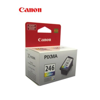 Cartucho De Tinta Canon Cl-246, Tri-Color, Fine Technology, 180 Paginas.