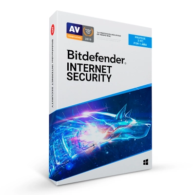 Software Bitdefender Internet Security, Licencia Para 3 Pcs, 12 Meses 3 Gratis.