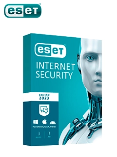 Software Eset Internet Security Edicion 2023 Para 3 Pcs, Licencia 1 Año.