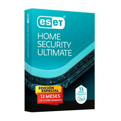Software Eset Home Security Ultimate Para 5 Pcs, Edicion Especial (Licencia De 13 Meses)