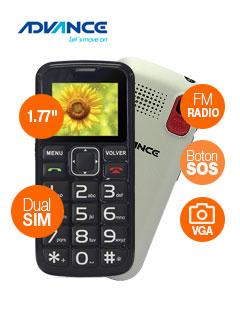 Celular Advance Hollogram Hl2246, 1.77" 160X128, Desbloqueado, Radio Fm, Dual Sim.