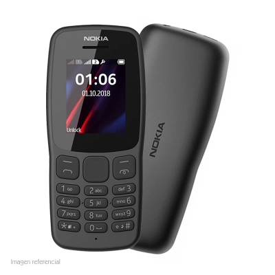 Teléfono Celular Básico Nokia 106, 1.8", Gsm, Radio Fm, Desbloqueado.