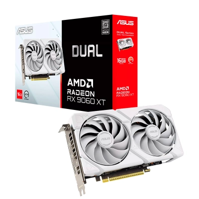 Tarjeta De Video Asus Dual Radeon Rx 9060 Xt 16Gb Gddr6 White Edition, Pcie Gen 5.0
