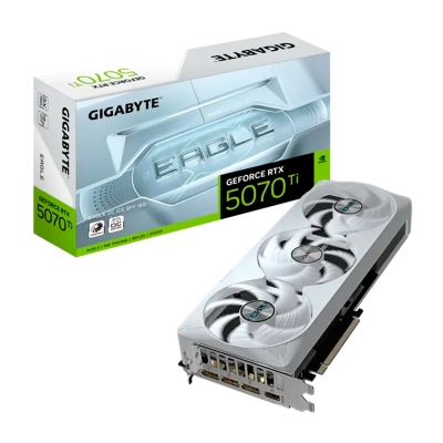 Tarjeta De Video Gigabyte Geforce Rtx 5070 Ti Eagle Oc Ice Sff, 16 Gb Gddr7, Pcie Gen 5.0