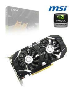 Tarjeta De Video Msi Nvidia Geforce Gtx 1050, 2Gb Gddr5 128-Bit, Dvi/Hdmi/Dp.
