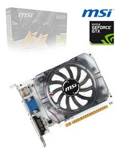 Tarjeta De Video Msi Nvidia Geforce Gt 730, 2Gb Ddr3 128-Bit, Hdmi/Dvi/Vga, Pci-E 2.0 X16.