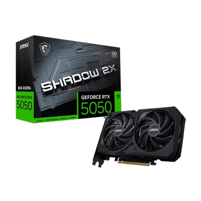 Tarjeta De Video Msi Geforce Rtx 5050 8G Shadow 2X Oc, 8 Gb Gddr6, Pcie 5.0