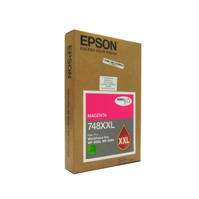 Cartucho De Tinta Epson 748Xxl, Magenta, Alto Rendimiento, Para Epson Workforce Pro.
