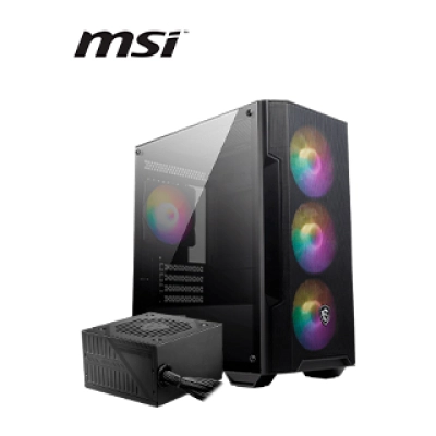 Case Con Fuente De 600W Msi Mag Forge M100A, Micro Atx Tower
