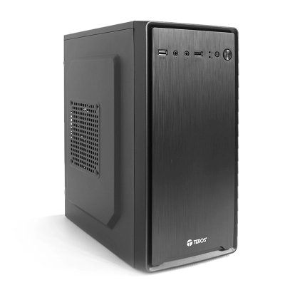 Case Teros Te-1029S, Mini Tower, 250 W, Usb 3.0 / 2.0, Audio Hd, Negro