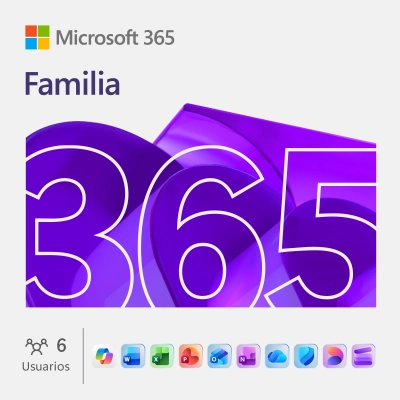 Licenciamiento Virtual (Esd) Microsoft 365 Familia (Licencia De 12 Meses / 1 A 6 Usuarios)