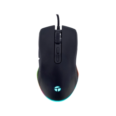 Mouse Gamer Teros Te-1233G, Dpi Hasta 7200, Rgb,7 Botones, Usb, Negro