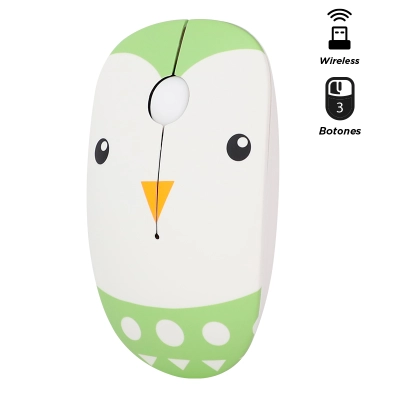 Mouse Óptico Inalámbrico Teros Te-1215S, 1000 Dpi, Receptor Usb, 3 Botones