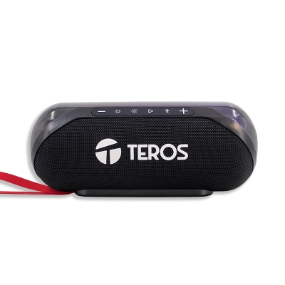 Parlante Inalámbrico Teros Te6047N, 20W, Bt: 5.3, Iluminación Rgb, Color Negro