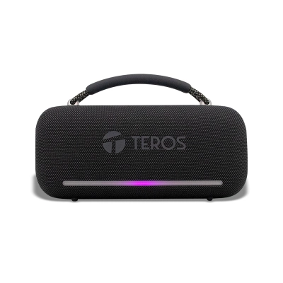 Parlante Inalámbrico Teros Vibe 6049, 60W, Bt 5.3, 4000 Mah, Usb, Luces Led, Negro