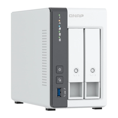 Servidor Nas Qnap Ts-216G, Arm Cortex A55 4C/2Ghz, 4Gb Ram (On-Board), Bahias: 2X3.5" Sata