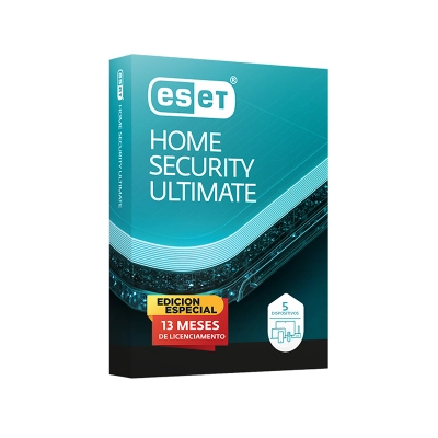 Software Eset Home Security Ultimate Para 5 Pcs, Edicion Especial (Licencia De 13 Meses)